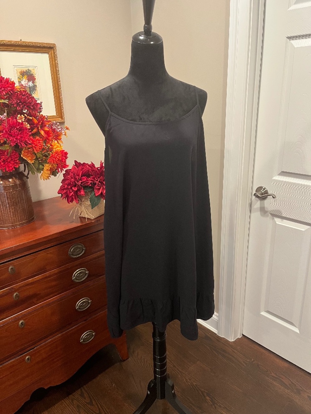 Wild Fable Black Loose Fit Mini Sundress XXL